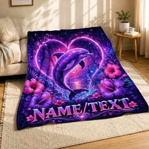 Dolphin neon heart coral - dolphin,